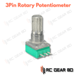 1PCS 3Pin Rotary Potentiometer 3P 6mm Knurled Shaft Single Linear B-Type B10K 100k 50k 500k 20k ohm - Image 2