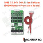 Bms 7S Li-ion Lithium 18650 Battery Protection Board 24V 20A Battery Balancer With Matching Cable Automatic Protection Function