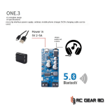 50W*2 Bluetooth 5.0 Power Amplifier Class D Audio HiFi Stereo Wireless Music Player Mini USB Sound Card App Digital AMP Board - Image 2
