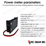 LCD 4-Digits High-Precision Voltage Current Power Meter Digital DC 0-200V 10A Voltmeter Ammeter Volt Testers Dropship - Image 2