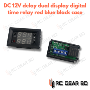 Dual Display Time Relay Module DC 12V Time Delay Relay Mini LED Digital Timer Relay Timing Delay Cycle Time Control Switch Home
