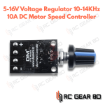 5-16V Voltage Regulator 10-14KHz 10A DC Motor Speed Controller Regulator 5V 12V PWM Adjustable Fan Motor Speed Voltage Control - Image 2