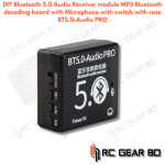 3.7-5V Mini Bluetooth Stereo Audio Receiver Board Module With Mic for arduino MP3 Player Bluetooth Lossless Decoder Board With microphone and switch Microphone with switch with case BT5.0-Audio PRO - Image 2