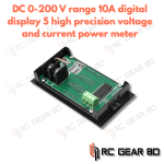 DC0-200V 10A LCD 5-Digits High-Precision Voltage Current Power Meter Digital Voltmeter Ammeter Volt Tester - Image 2