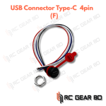 1PCS White Waterproof USB Type C to PH 2.0 Female Nut Locking Plate 3A High Current Fast Charging Port Connector - Image 2