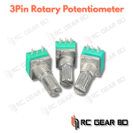 1PCS 3Pin Rotary Potentiometer 3P 6mm Knurled Shaft Single Linear B-Type B10K 100k 50k 500k 20k ohm