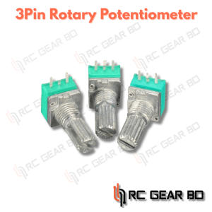 1PCS 3Pin Rotary Potentiometer 3P 6mm Knurled Shaft Single Linear B-Type B10K 100k 50k 500k 20k ohm