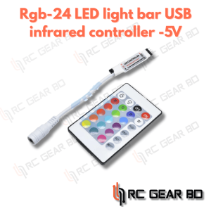 LED Strip Light with Remote Controller, DC 5V RGB USB IR RF Wireless 24 Keys for RGB 3528 SMD 5050 LED Strip Tools