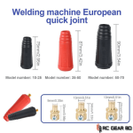 TIG Welding Cable Panel Connector Parts, DKJ10-25, DKJ35-50, Plug, Welding Machine, Quick Fitting Connector - Image 2