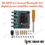 ZK-MT21 Bluetooth 5.0 Subwoofer Amplifier Board 50WX2+100W 2.1 Channel Power Audio Stereo Amplifier Tone Board Bass AMP AUX - Image 2