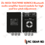 ZK-1602T TDA7498E 160Wx2 2.0 Channel for Bluetooth Audio Amplifier Board Module High Low Tone Adjustment Audio Voice Control Kit