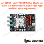 ZK-1602T TDA7498E 160Wx2 2.0 Channel for Bluetooth Audio Amplifier Board Module High Low Tone Adjustment Audio Voice Control Kit - Image 2