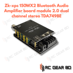 ZK-XPS 150W * 2 Bluetooth audio power amplifier board module 2.0 dual channel stereo tda7498E heat sink