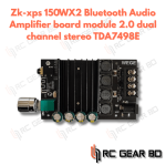 ZK-XPS 150W * 2 Bluetooth audio power amplifier board module 2.0 dual channel stereo tda7498E heat sink - Image 2