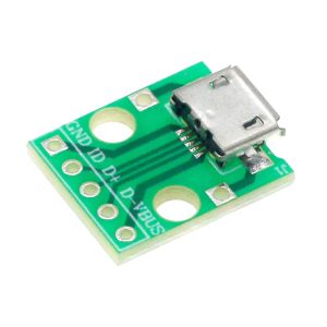 Micro USB micro USB female head to 2.54MM board DIP Adapter 5pin female connector B type
